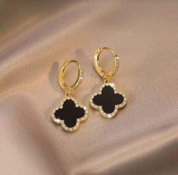 Black Cross Earrings